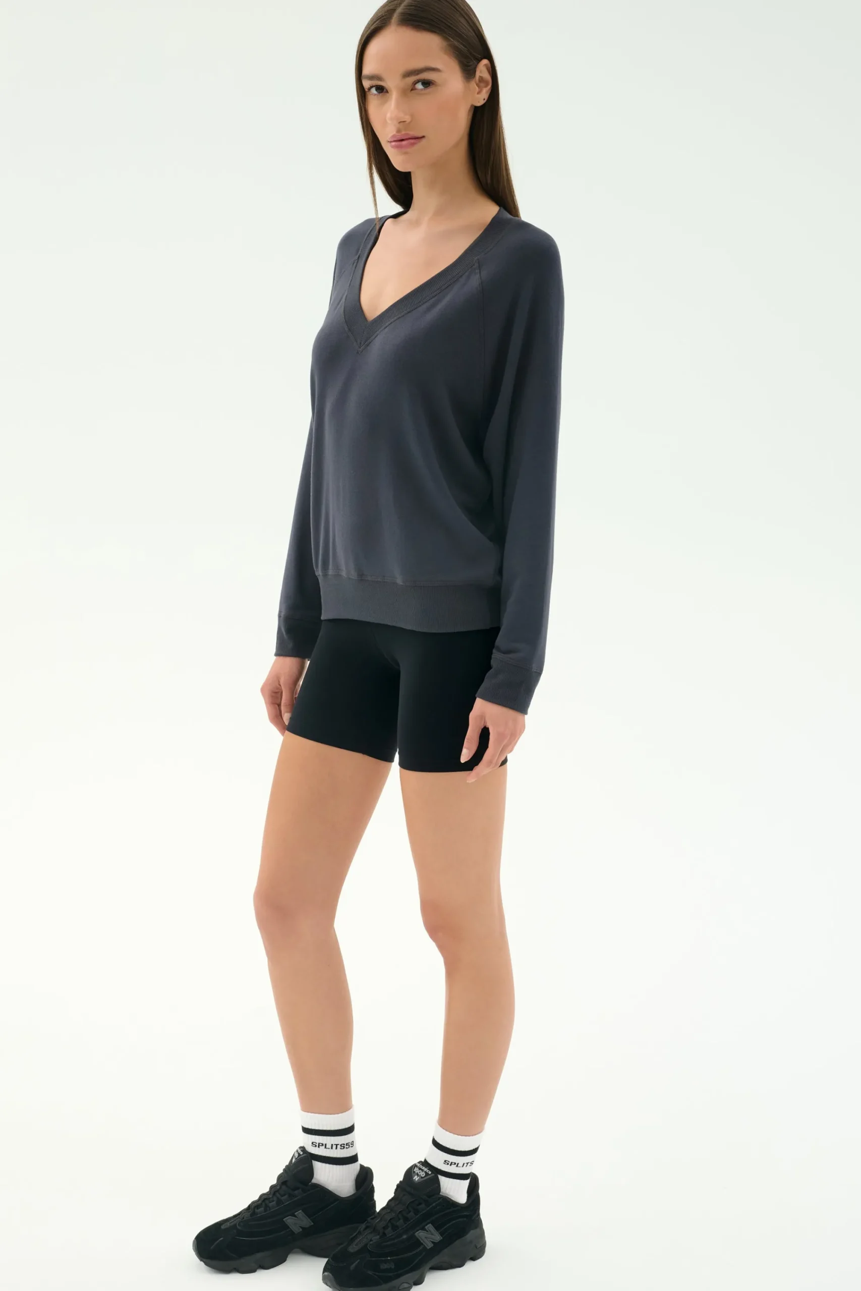 Discount Bennie Fleece V Neck Sweatshirt Sweats & Tracksuits