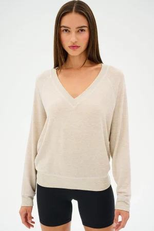 Clearance Bennie Fleece V Neck Sweatshirt Sweats & Tracksuits