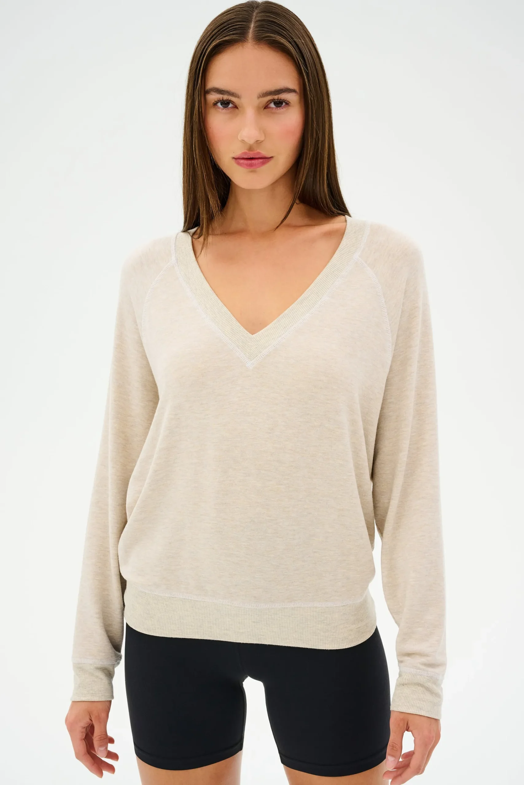 Clearance Bennie Fleece V Neck Sweatshirt Sweats & Tracksuits