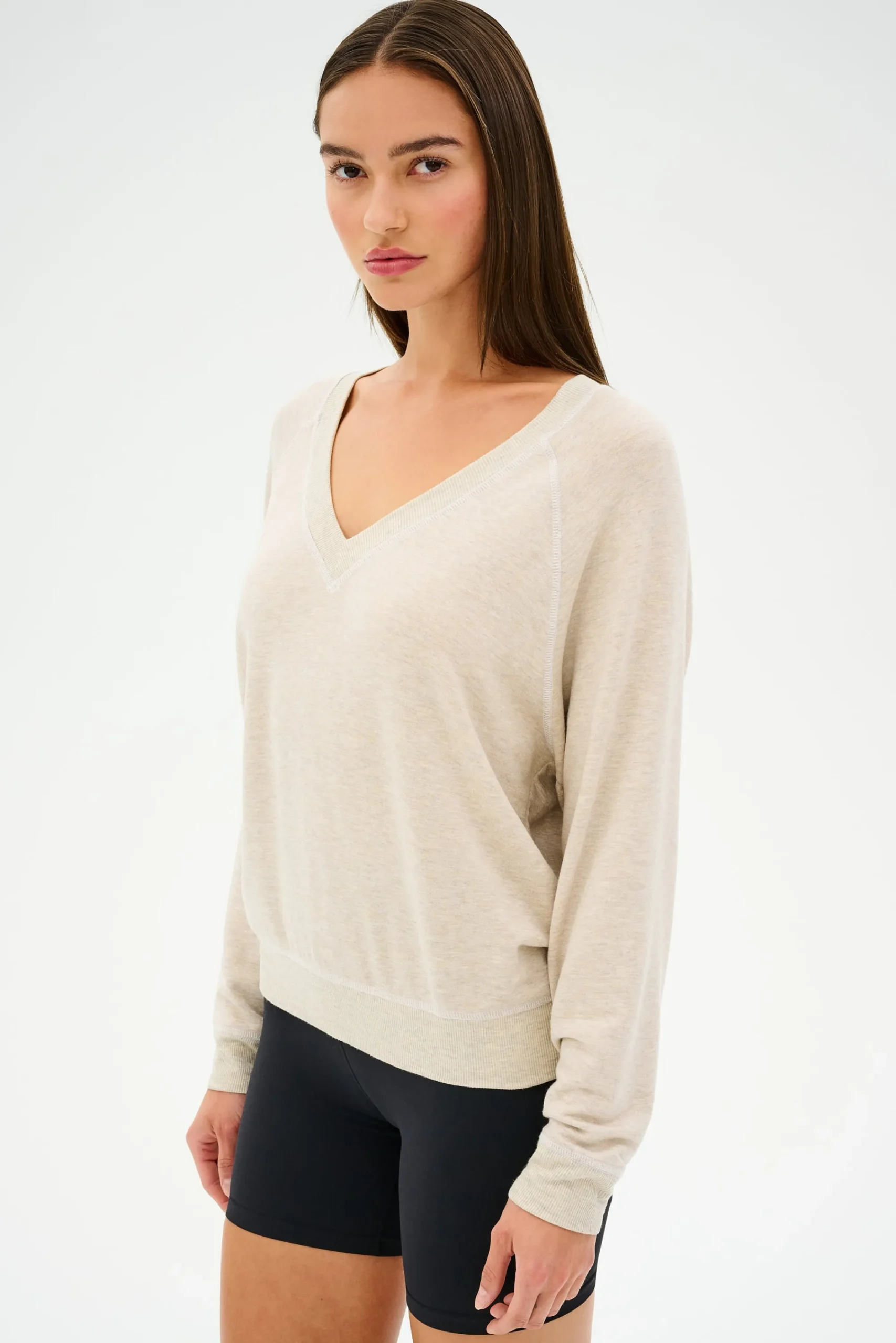 Clearance Bennie Fleece V Neck Sweatshirt Sweats & Tracksuits