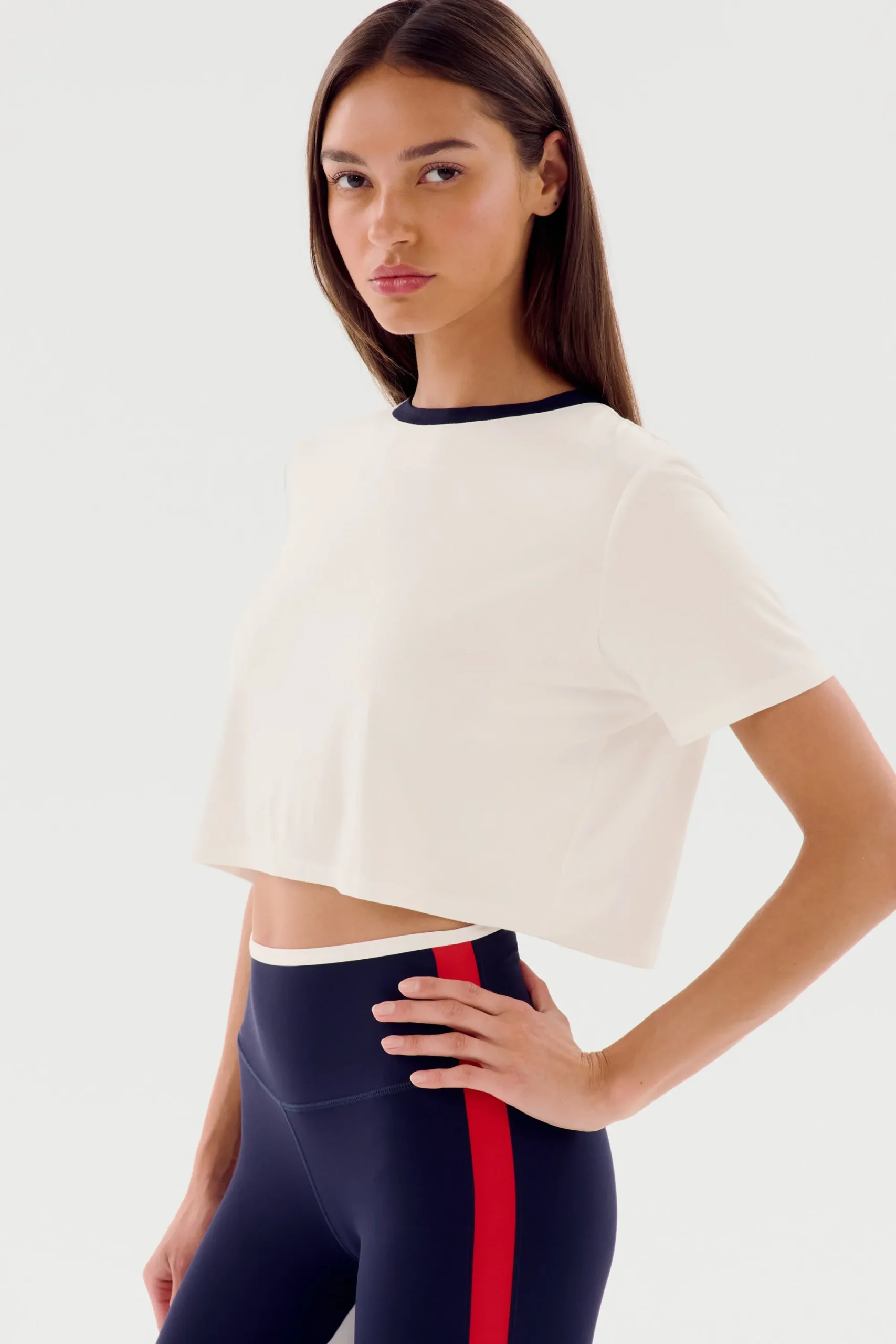 Outlet Djuna Crop Ringer Tops & Tanks