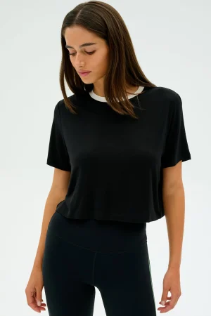 Sale Djuna Crop Ringer Tops & Tanks