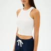 Hot Kiki Rib Crop Tank Tops & Tanks