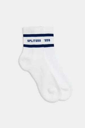 Fashion Logo Stripe Quarter Socks Accessories