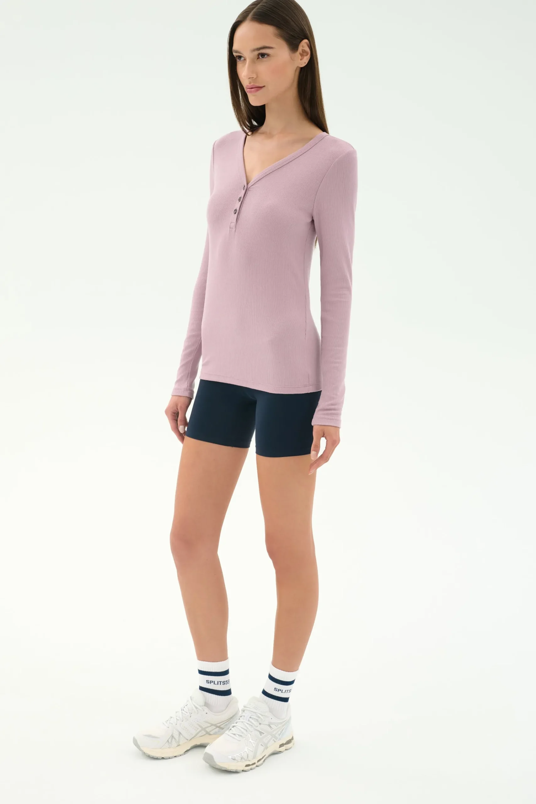 New Louise Rib Henley Tops & Tanks