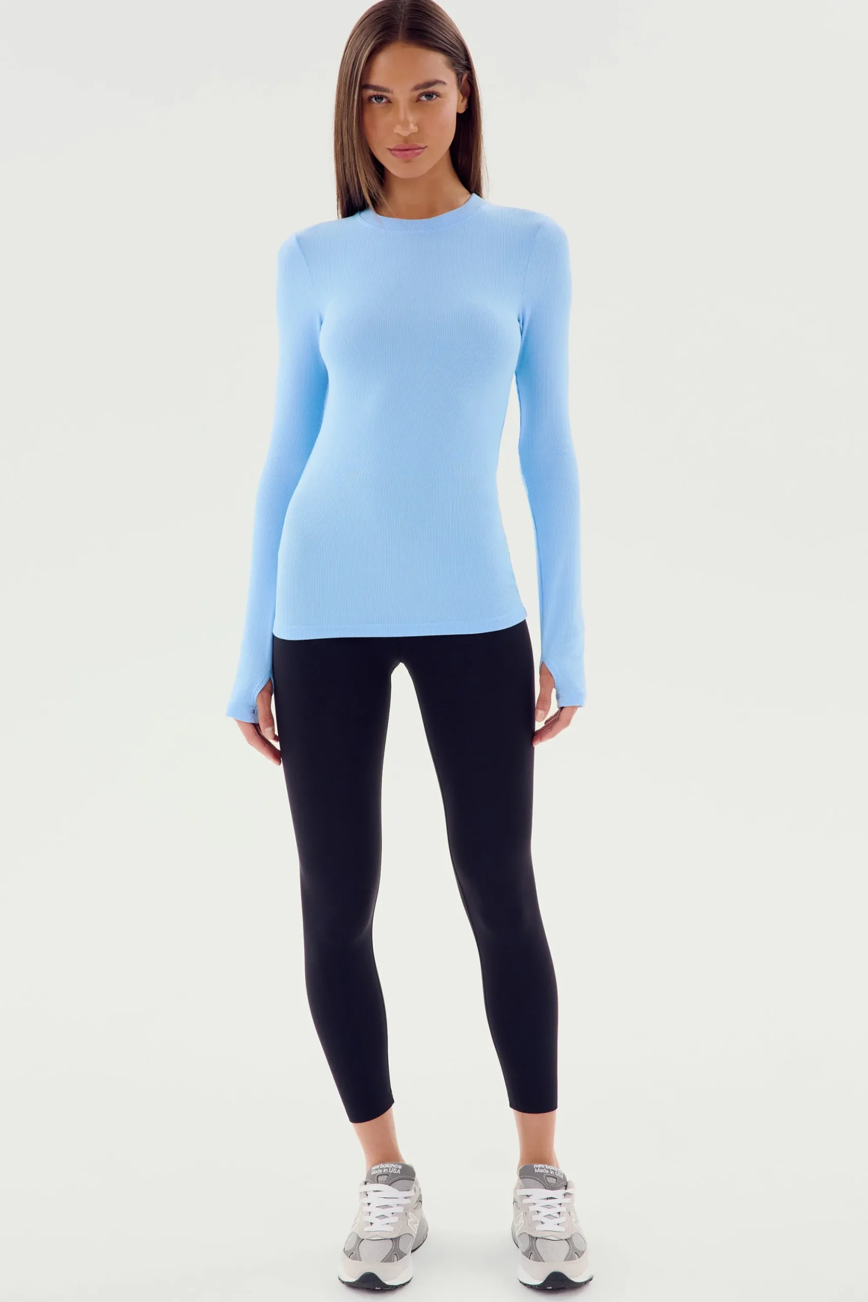 Online Louise Rib Long Sleeve Tops & Tanks