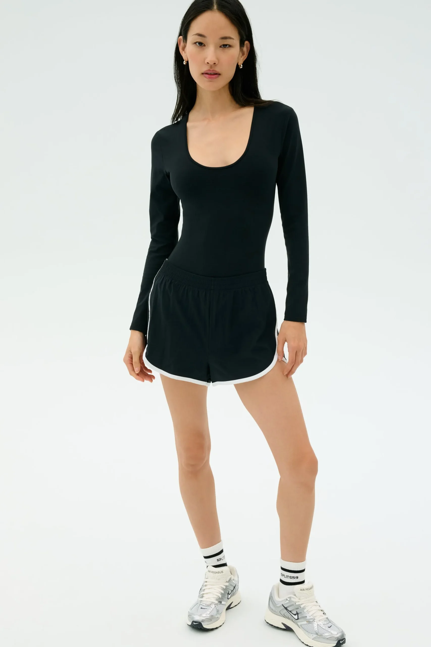 New Megan Woven Nylon Run Short Shorts|Sweats & Tracksuits