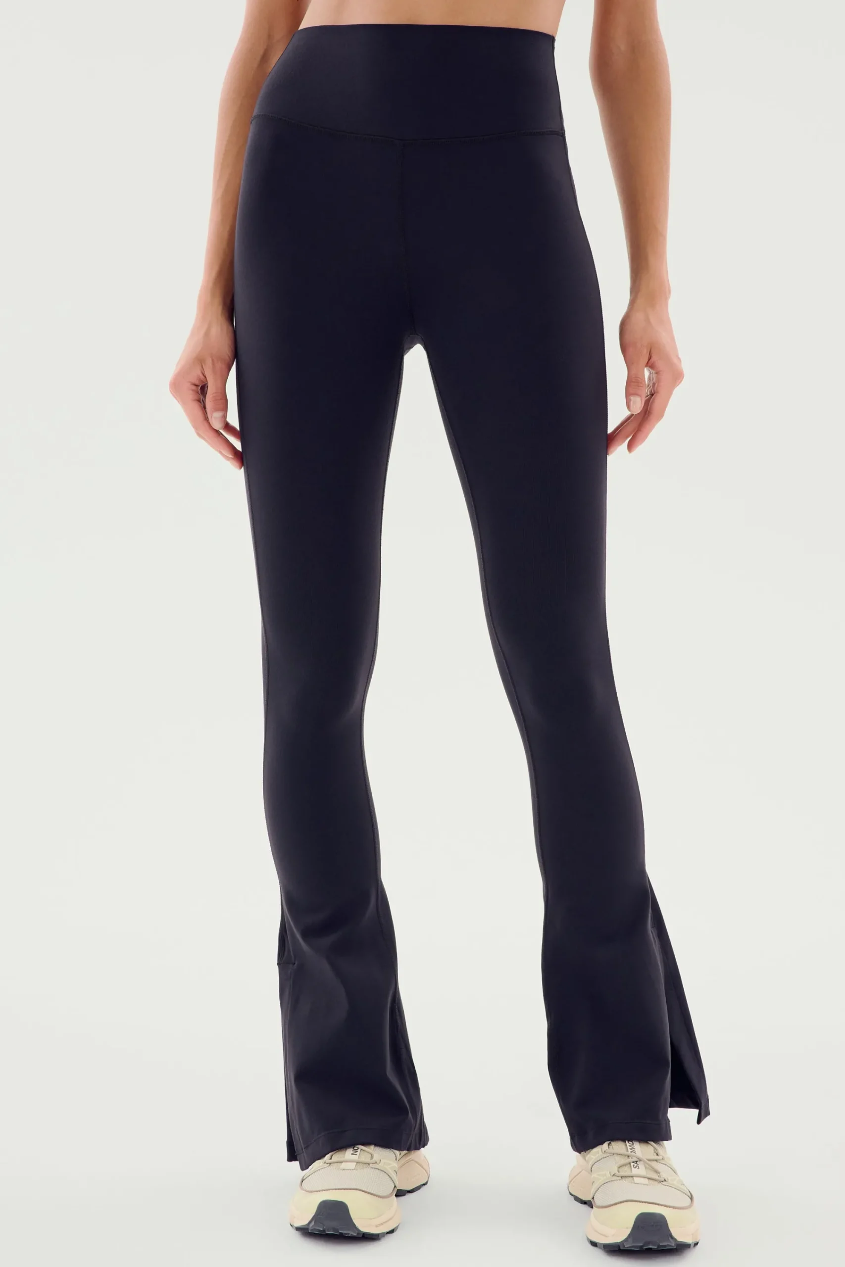 Outlet Raquel High Waist Flare w/ Split Hem Flares