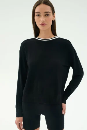 Outlet Sonja Fleece Sweatshirt W/ Stripe Sweats & Tracksuits