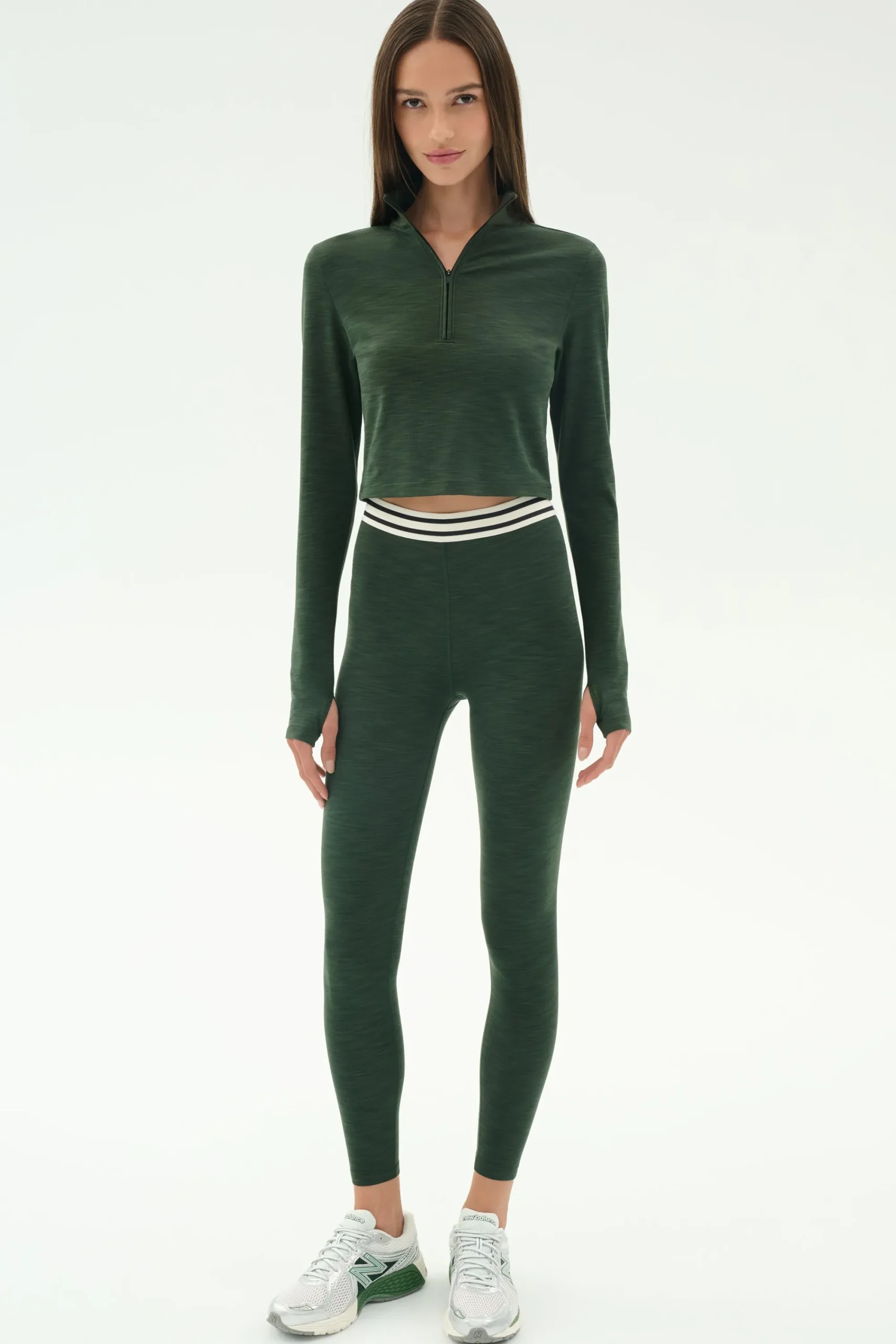 New Stevie Active Rib Half Zip Outerwear|Tops & Tanks